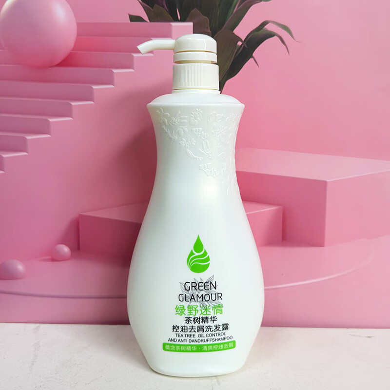 原野生姜茶树橄榄精华滋润亮泽清爽去屑烫染洗发水干枯毛躁顺滑 茶树精华去屑控油洗发露1kg