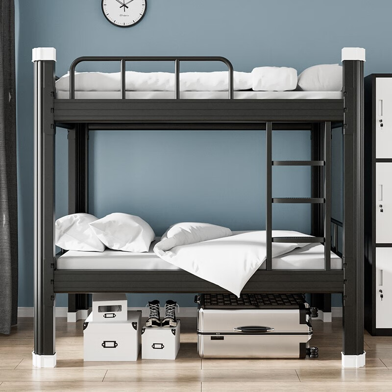 异彩年华上下铺铁床高低床员工宿舍铁艺床学生公寓双层床双人两层铁