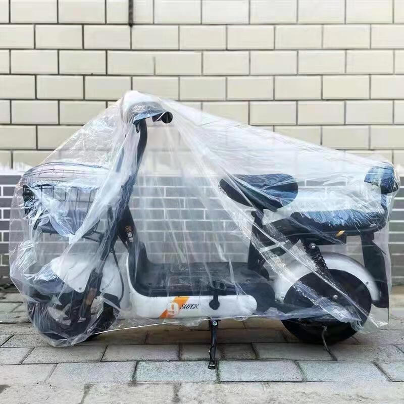 电动车车衣防雨罩摩托车车罩 电动车摩托车塑料加厚防雨罩一次性防晒