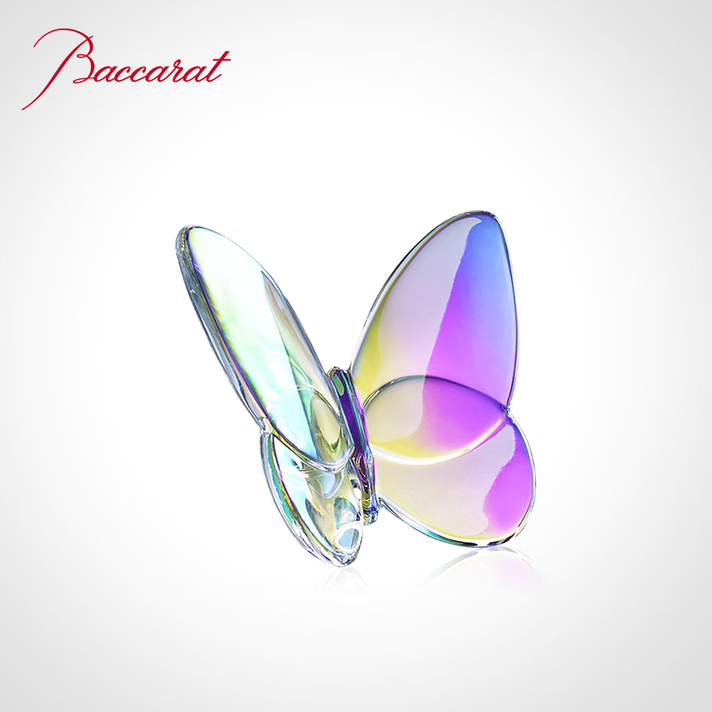 baccarat /巴卡拉  papillon蝶翼翩翩 幸运蝴蝶摆件 多色 透明幻彩