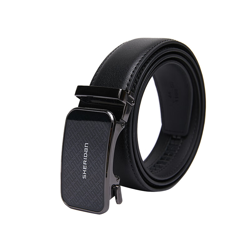 喜来登(SHERIDAN) 新款男士腰带 礼盒装 牛皮 商务休闲自动扣皮带 情人节礼物 NL250353S