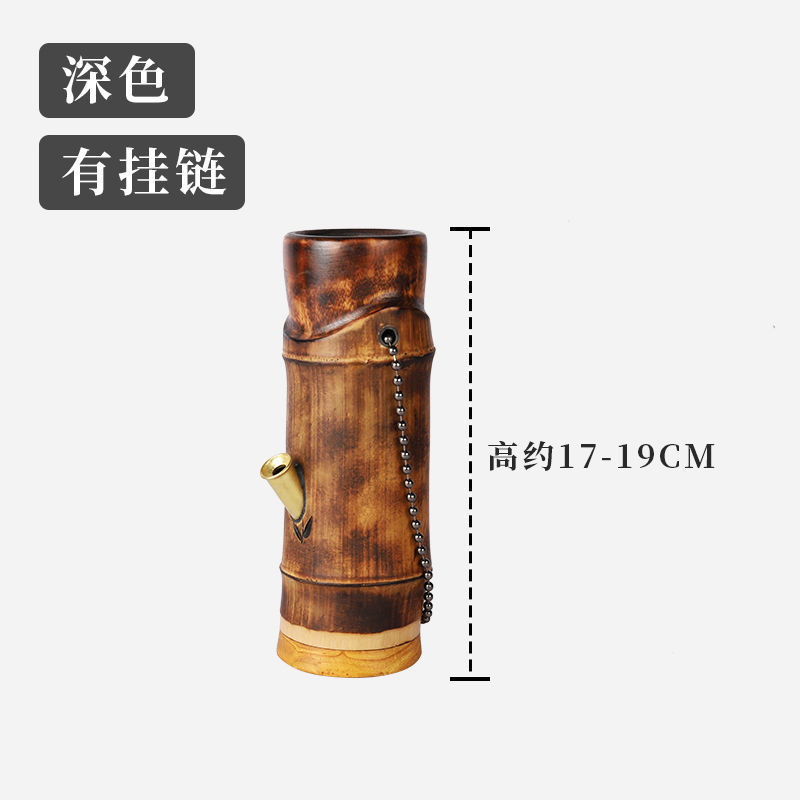 婕茵桐便携车载水烟筒大碌竹子手工过滤小烟斗湛江茂名烟具云南烟壶