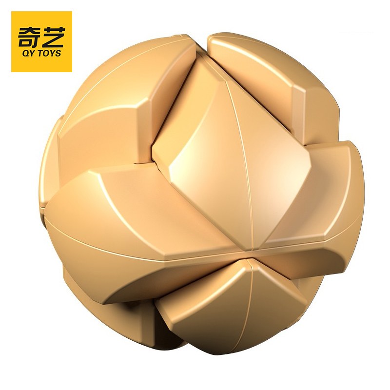 奇艺孔明锁系列 鲁班锁球解锁6块版男女孩儿童礼物 9根九根十二根玩具