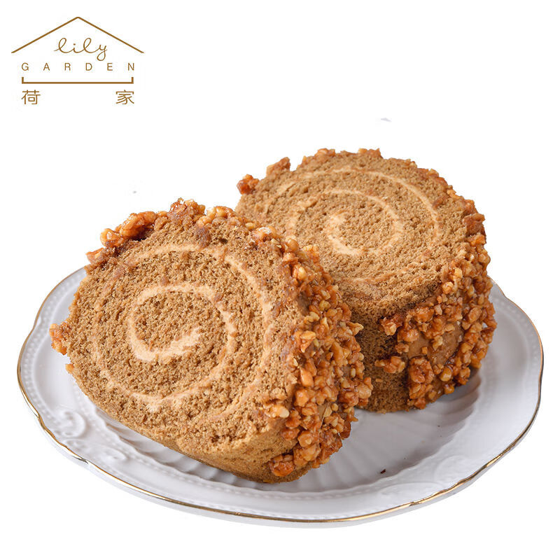 食芳溢荷家曼特宁长条蛋糕 坚果 咖啡甜品千层卷网红西式糕点下午茶