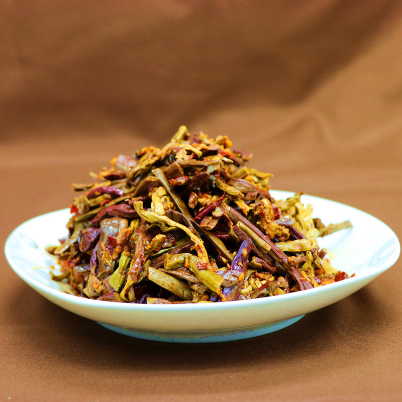 虎钢馋云南易门特产  蕨菜浦贝山里乡龙爪菜麻辣味500克x2袋