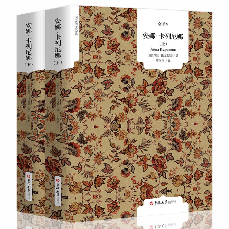 安娜卡列尼娜书（上下册）托尔斯泰原著中文版 完整版无删减全译本 初高中学生课外阅读世界经典文学名著书籍