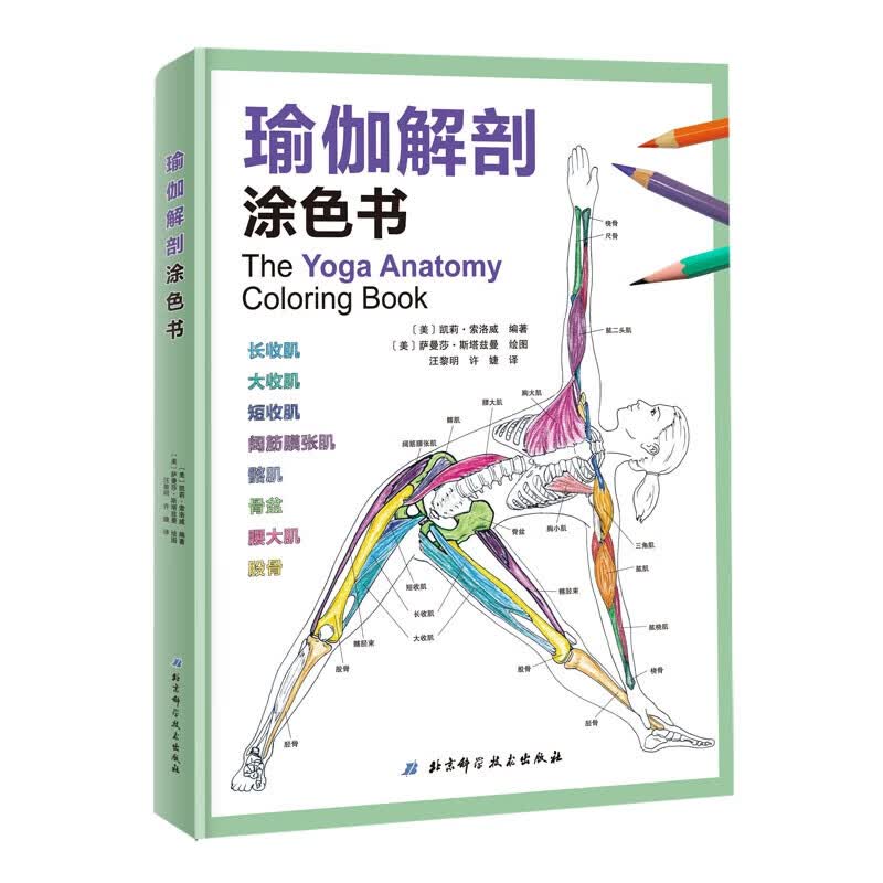瑜伽解剖涂色书