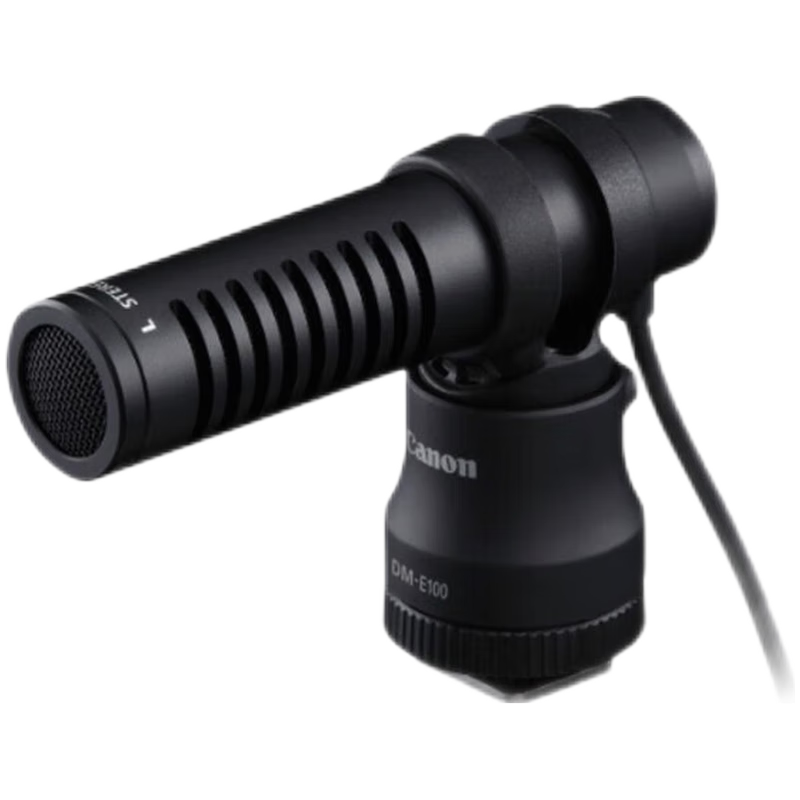 佳能（Canon） 佳能原装立体声麦克风 DM-E100 收音话筒改善音频质量适用佳能相机 佳能 DM-E100 立体声拾音话筒