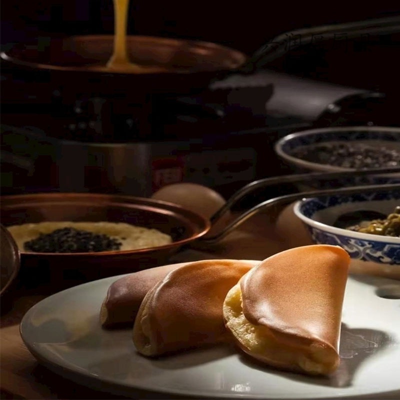 雅空蛋烘糕小铜锅蛋烘糕铜锅一锅一盖送教程成都小吃小圆铜锅套装商用