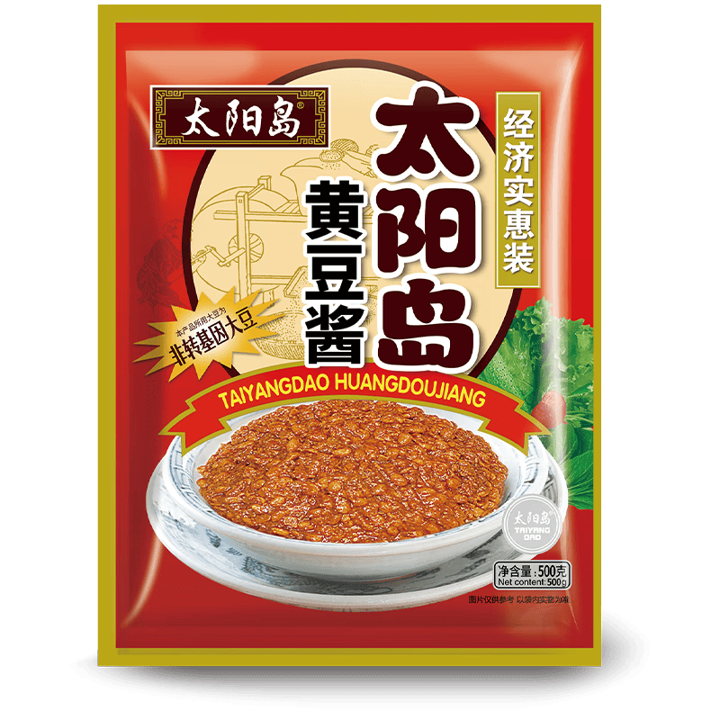 太阳岛黄豆酱500g*5袋装炖鱼炸酱面酱葱伴侣豆瓣酱大豆酱家用黄豆酱