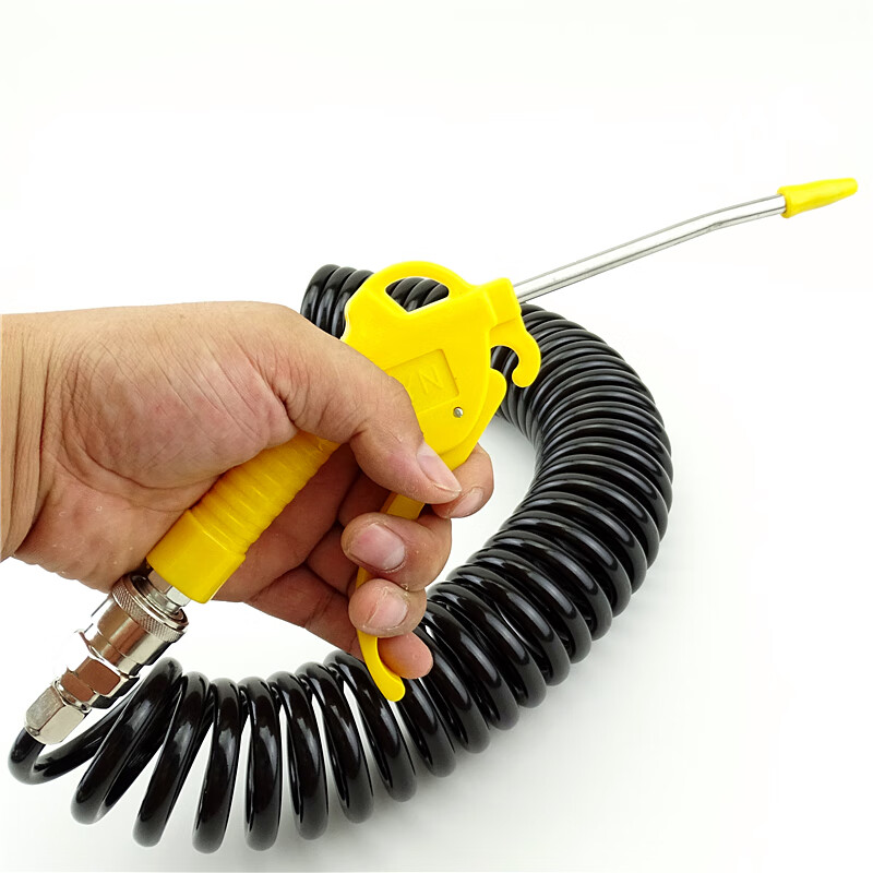 大货车尘吹抢高压气管车用吹气除尘汽车吹尘枪车载吹灰尘抢吹风枪 黄