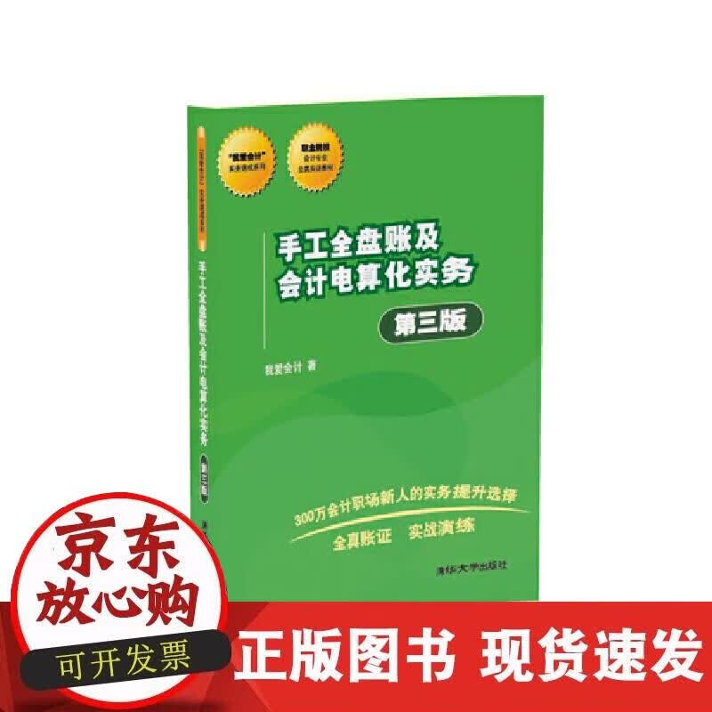【正版现货】手工全盘账及会计电算化实务（第三版）
