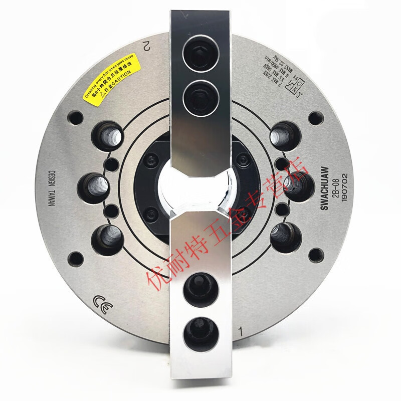 三川swachuaw中空二爪卡盘液压卡盘油压夹头5681012寸 全钢体 4寸中空