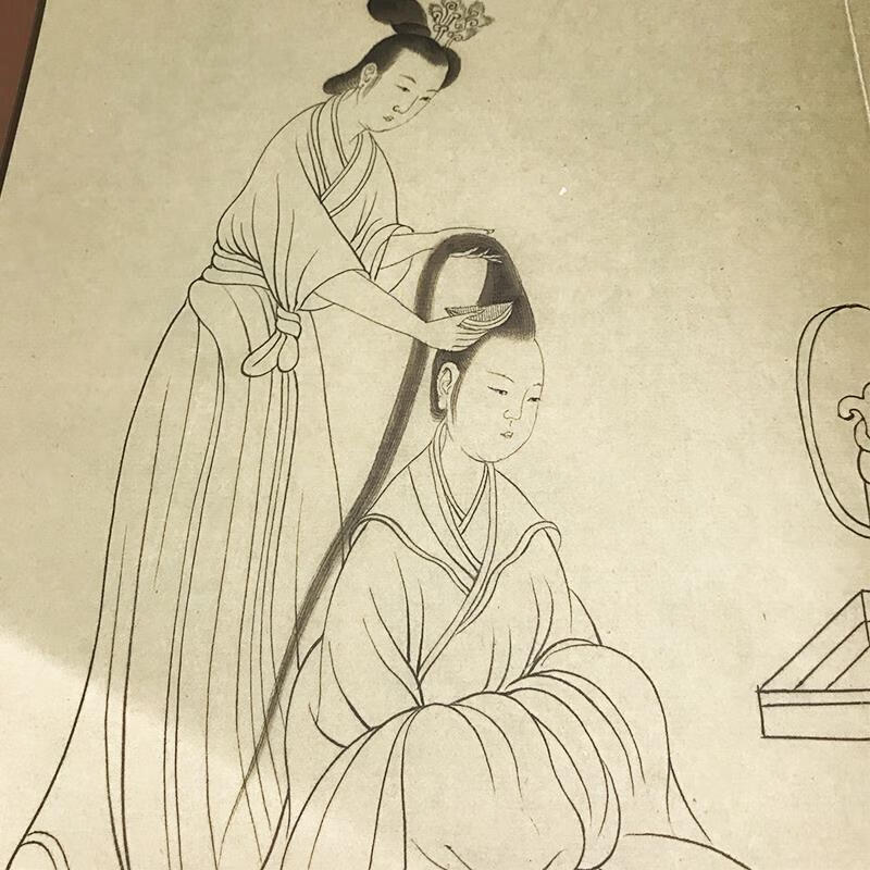 中国画人物线描