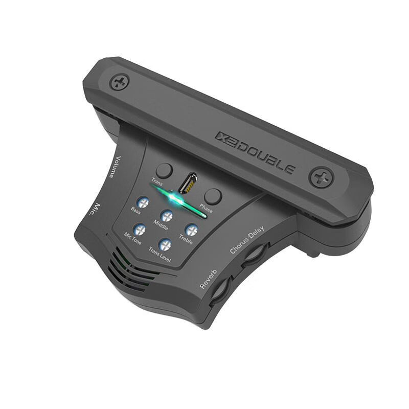 【闪电发货】加振拾音器吉他精灵G0拾音器X2德博Double木吉他加振拾音器免开孔加震go 吉他精灵G0