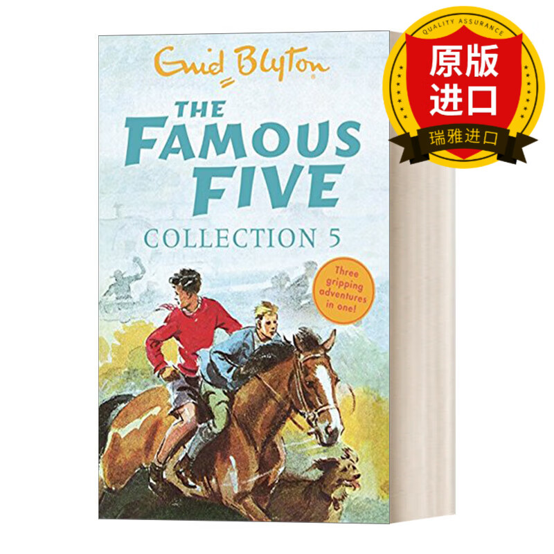 英文原版 the famous five collection 5 book13-15 五伙伴历险记13