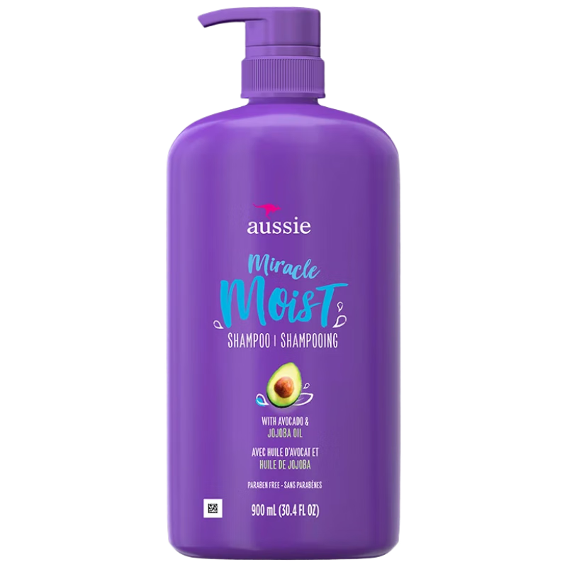 袋鼠（Aussie）奇迹保湿洗发水牛油果保湿清爽洗发水修护受损头发900ml/瓶 