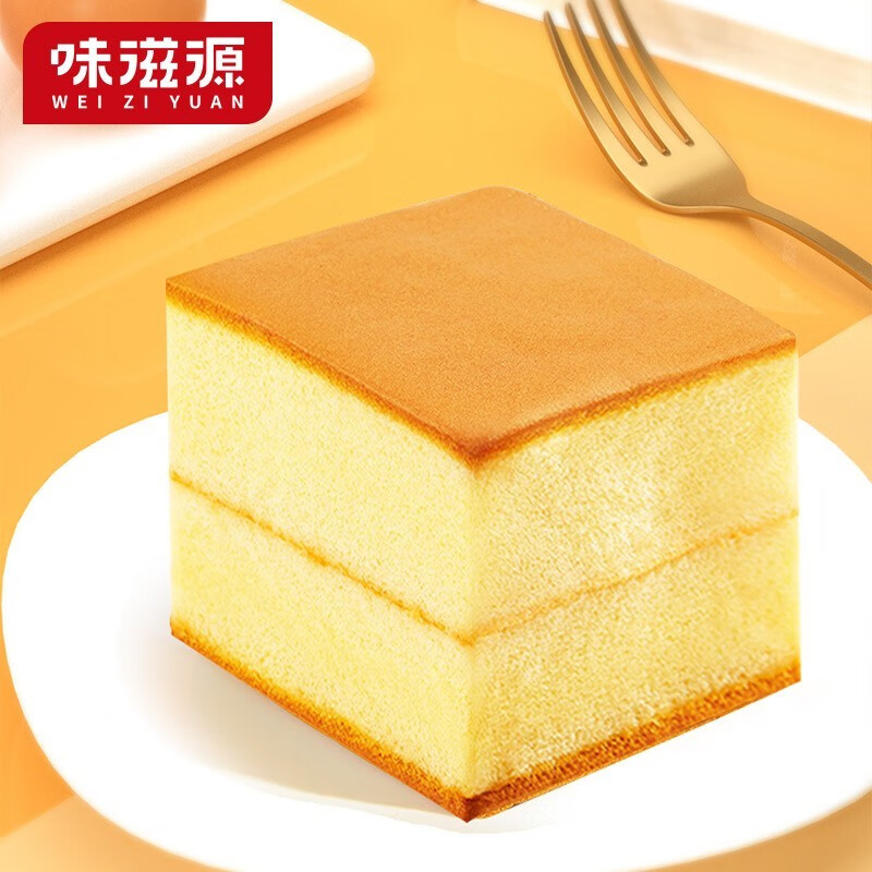 味滋源纯蛋糕面包早餐速食解馋办公零食小吃休闲食品 400g/箱 2件