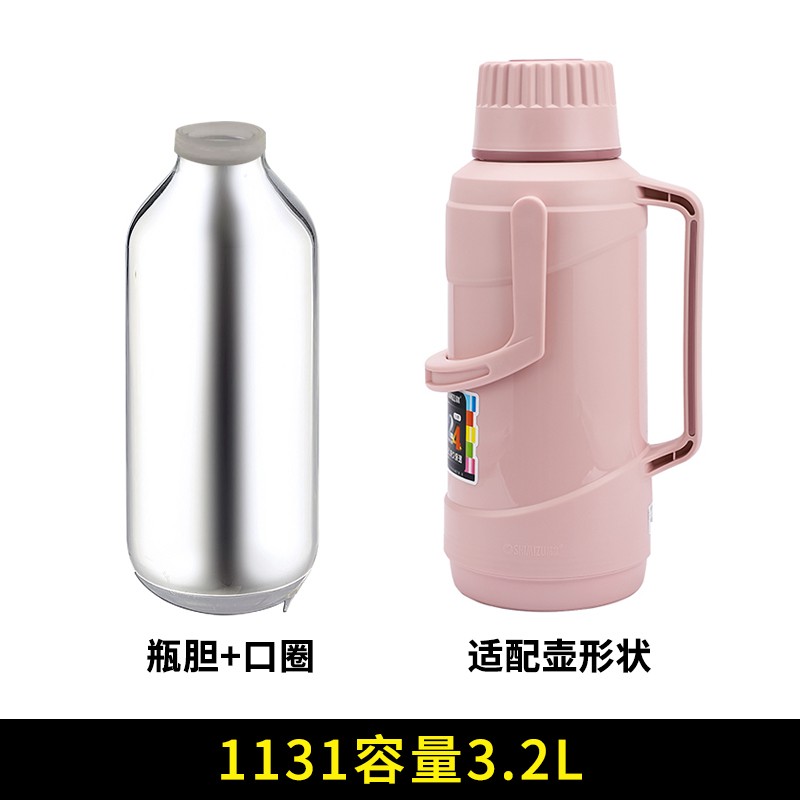 清水（SHIMIZU） 【仅售内胆】 保温瓶玻璃内胆热水瓶胆配件 1131【3.2L】瓶胆+口圈