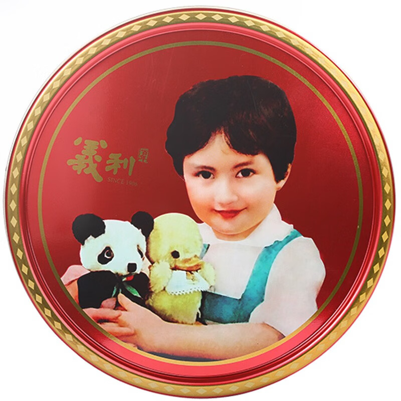 义利饼干黄油饼干动物饼干休闲零食中华老字号【铁桶礼盒装】320g