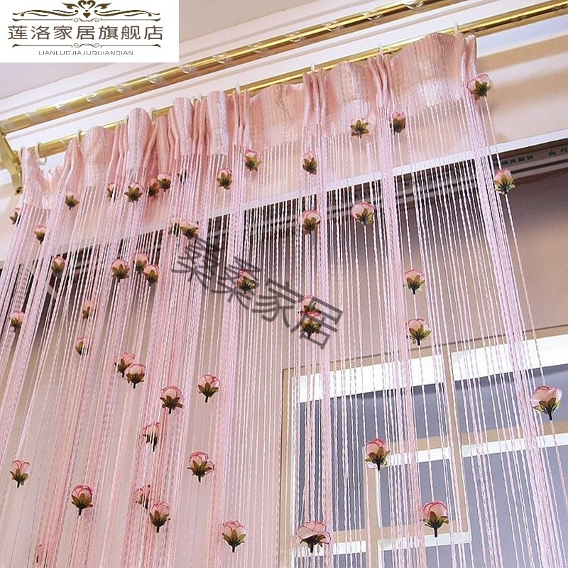 珠链饰门链隔断客厅珠子帘门帘水晶婚庆线帘隔断帘子屏风珠帘挂式卧室
