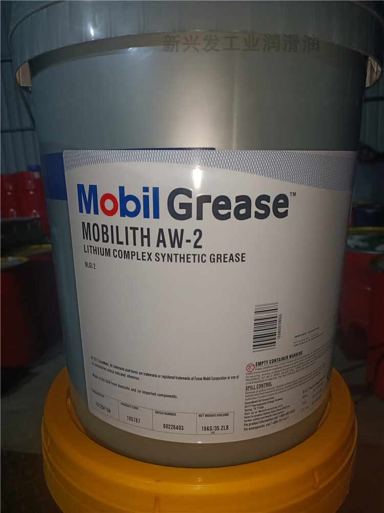 美孚力富mobil ith aw 000 00 0 1 2 3复合锂基高温润滑脂16公斤 aw00