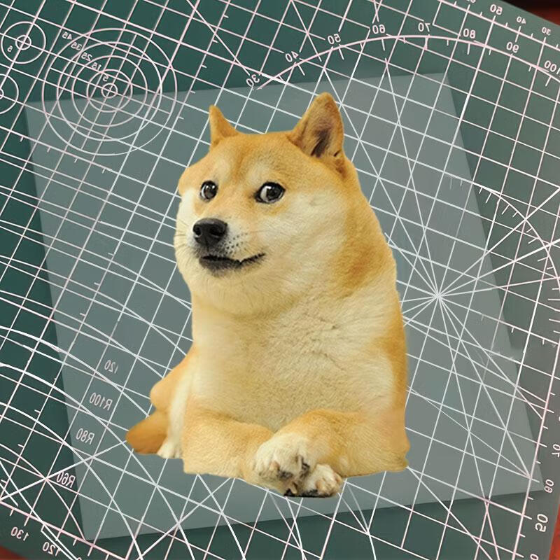 琉滋cheems贴纸网红表情包柴犬狗头超个性防水汽车手机电脑玻璃贴划痕