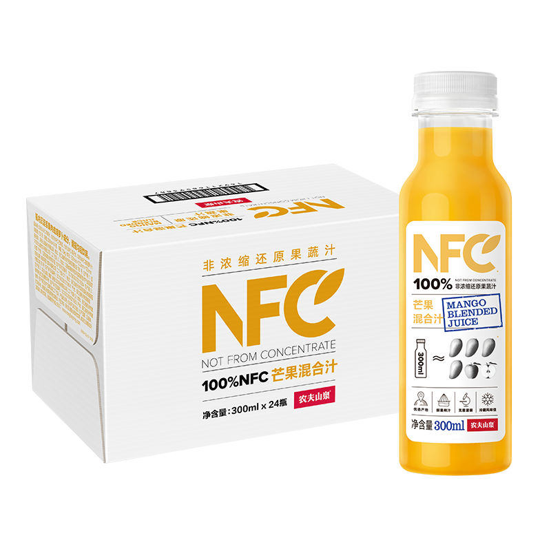 NONGFU SPRING 农夫山泉 NFC 芒果混合汁 300ml*24瓶
