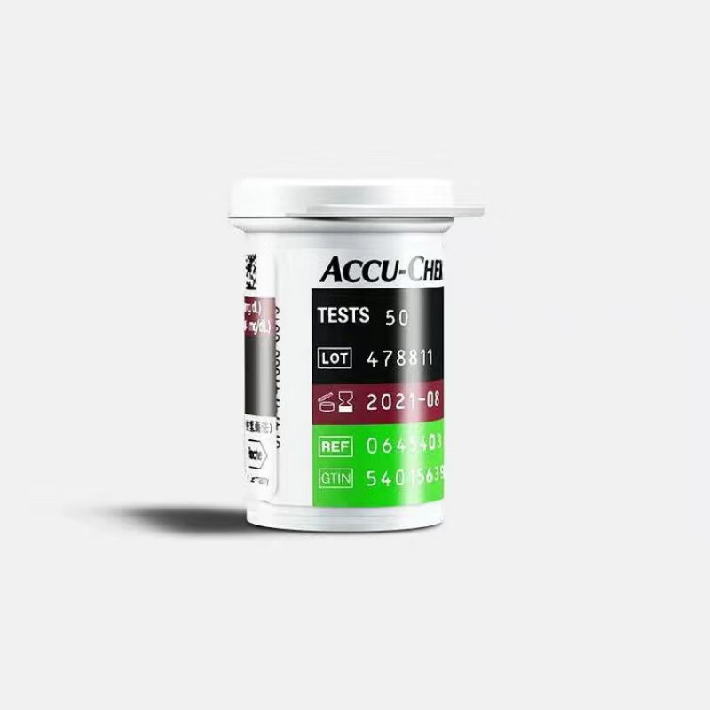 罗氏卓越金采血糖试纸50/100片accu-che卓越精采血糖仪试纸家用 卓越