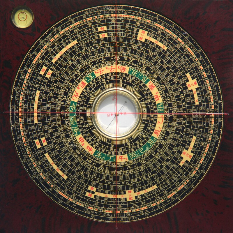 domir新版崇道堂罗盘专业高精度6寸三合综合盘铜罗经仪指南针看地实用