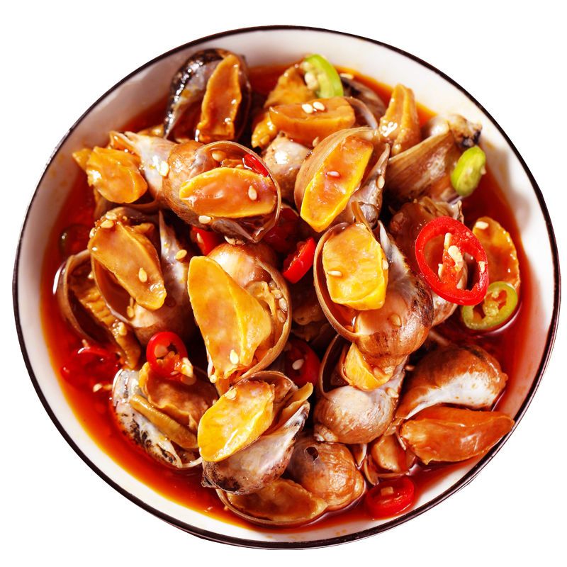 好照头老婆脚香辣鲍螺肉麻辣香螺鲍鱼螺小海鲜熟食即袋装海螺网红猫眼