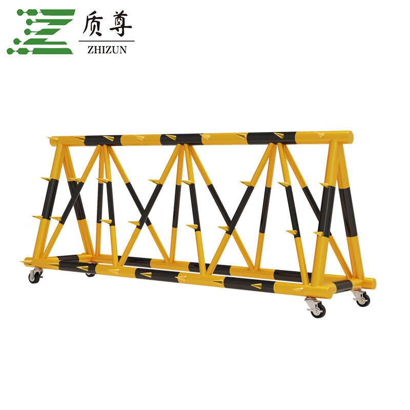 质尊 拒马护栏移动路障 带刺道路防撞栏 防恐防暴阻车器挡车安全隔离