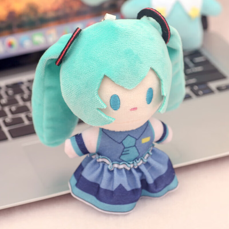 其他品牌初音娃娃挂件卡通钥匙扣可爱包包挂饰毛绒玩具公仔礼物布 初音娃娃挂件13cm 尺寸如颜色所示