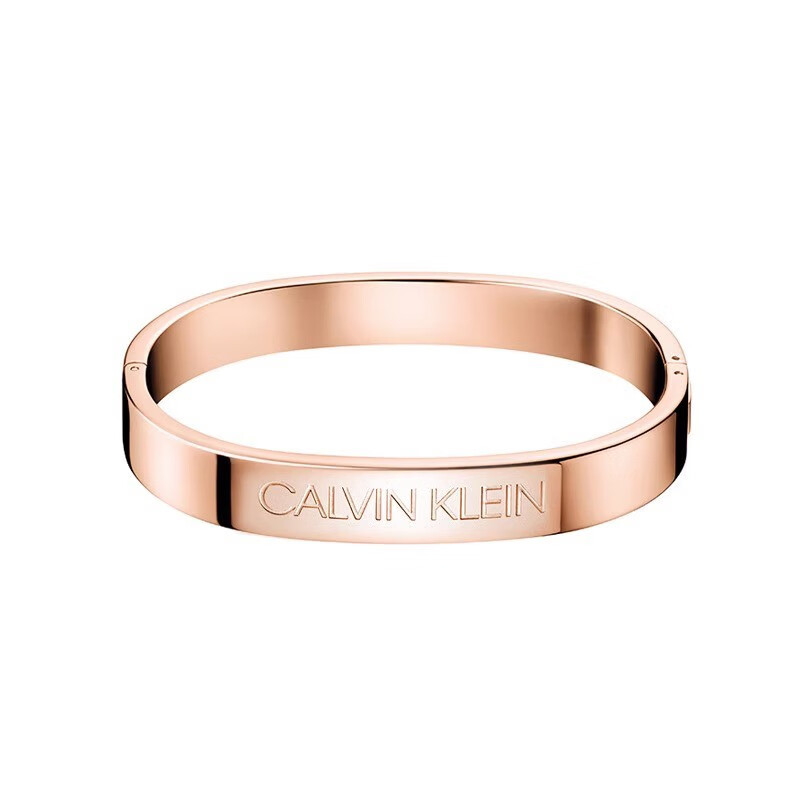 卡尔文·克莱恩ck手镯轻奢设计女士玫瑰金色hook系列男士镯子情人节