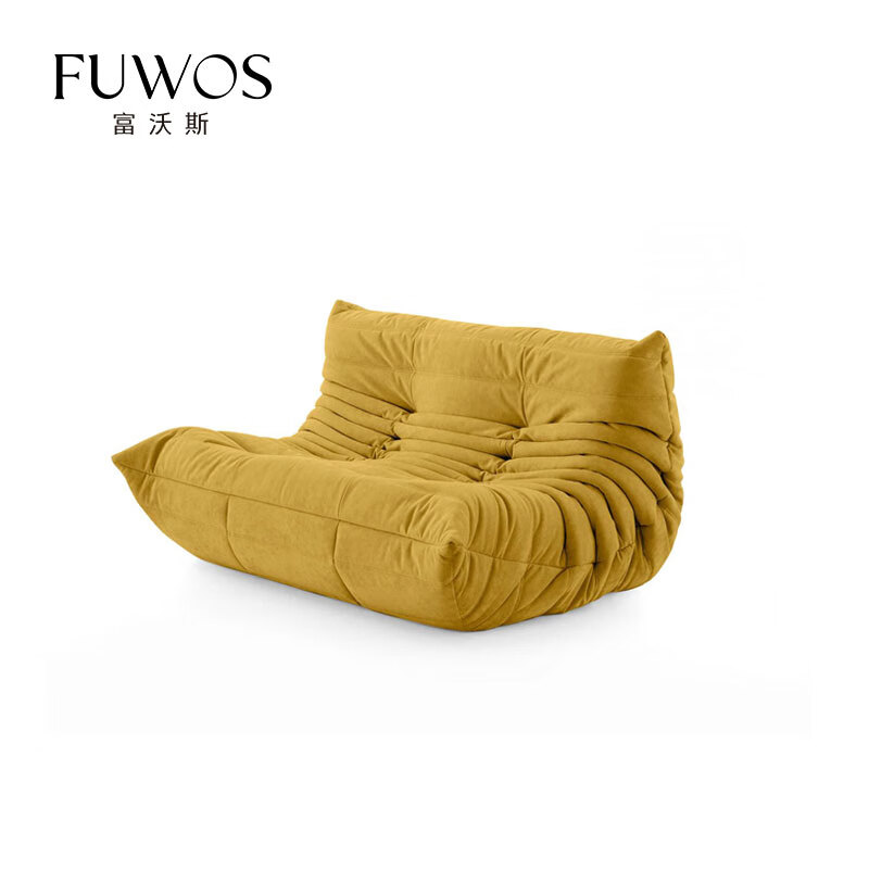 FUWOS富沃斯毛毛虫懒人沙发网红沙皮狗Togo沙发舒适客厅布艺双人沙发 布艺款 一人位 89cm