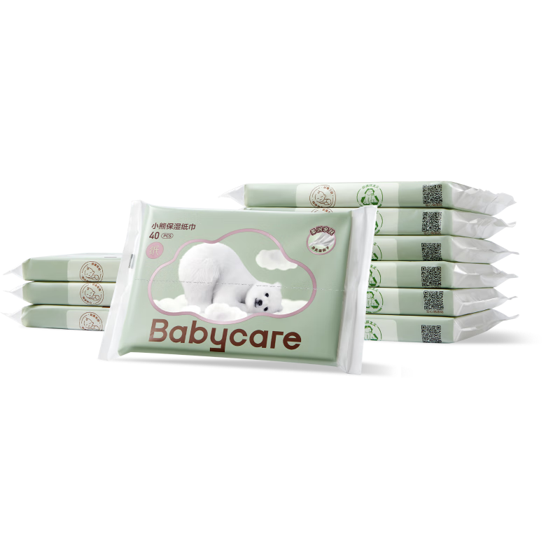 ���ڲ�����babycareӤ���������ͯ������ֽ���������ʪ��ֽ��˪ֽ��Я 40��*10�� 17.9Ԫ