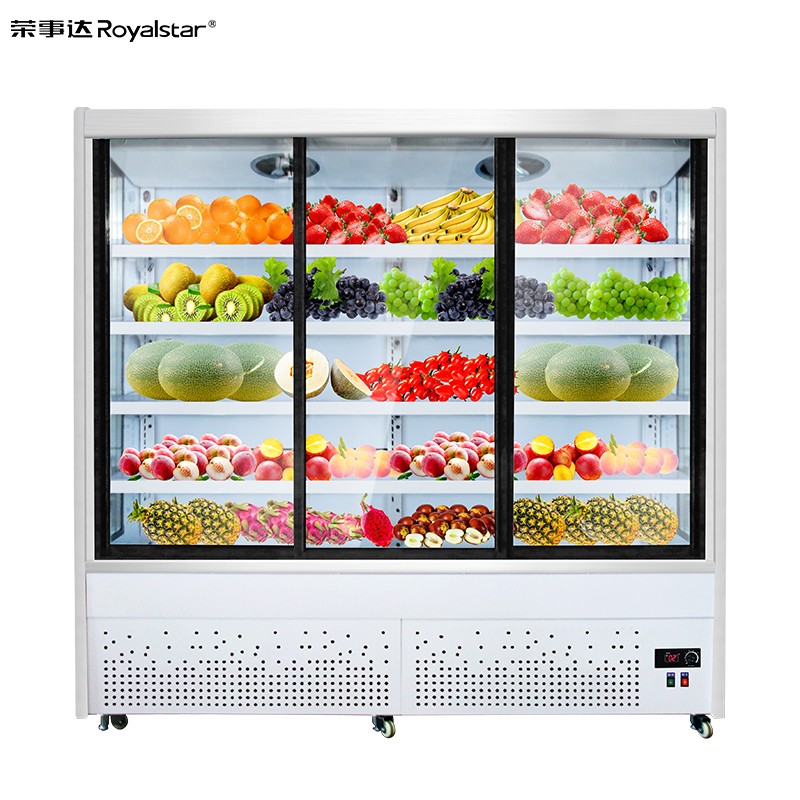 荣事达 水果蔬菜保鲜柜果蔬保鲜展示柜超市蔬菜冷藏柜风冷立式啤酒