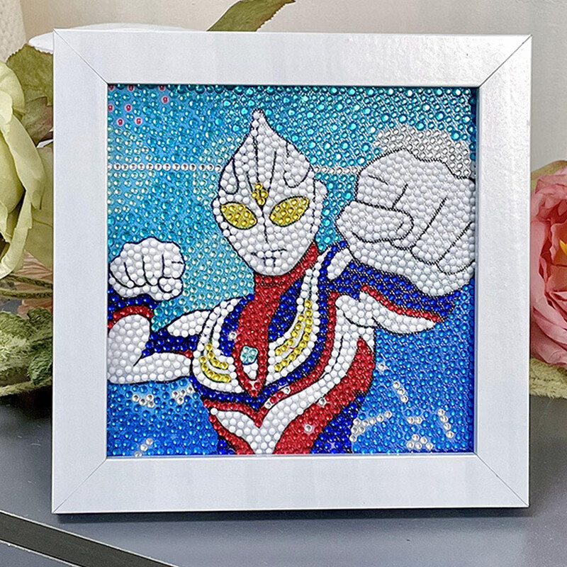 钻石画手工diy奥特曼龙年儿童钻石贴画手工diy材料包奥特曼砖石画