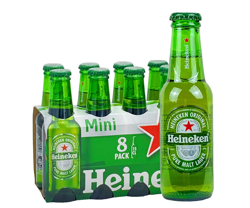喜力(heineken)啤酒荷兰原装进口海尼根喜力铝瓶装mini迷你瓶均有