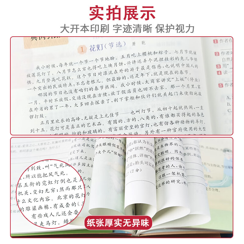 2023新版核心素养教材同步阅读理解一三二四五六年级上册下人教版部编版小学生语文阅读训练课堂课外指导读写 【学霸推荐！】同步阅读上册+下册 三年级上