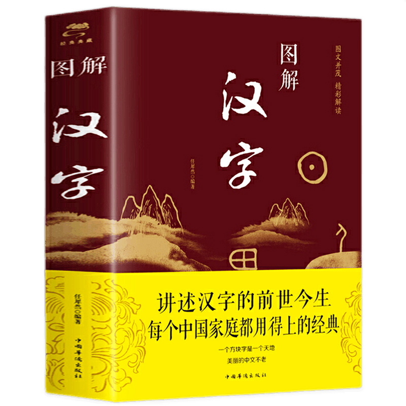 图解汉字 说文解字 语言文字图解说文解字许慎 古代汉语字典 详解部首咬文嚼字细说汉字的故事画说汉字书籍