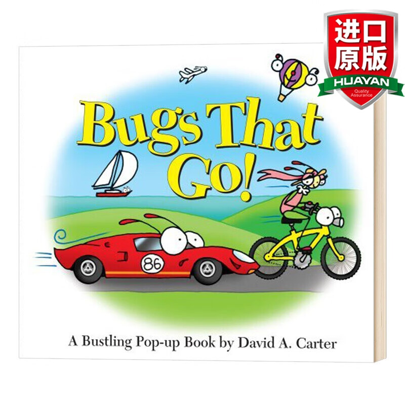 英文原版 出发吧小虫虫 bugs that go 书里藏着好多虫 精装儿童英语