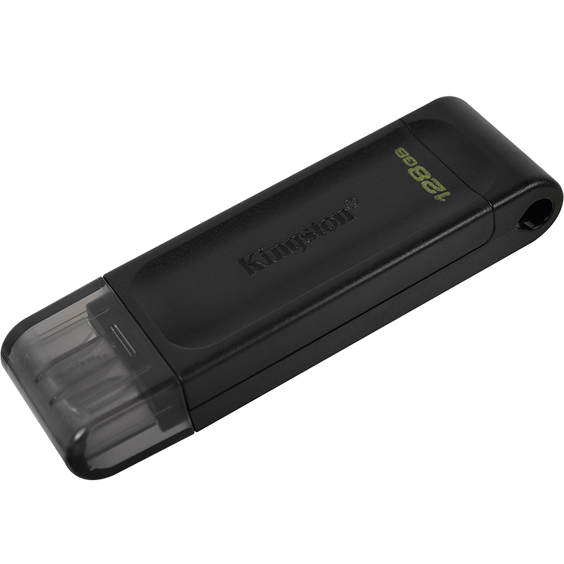 金士顿（Kingston）128GB USB3.2 Gen1 Type-C 手机U盘 DT70 黑色