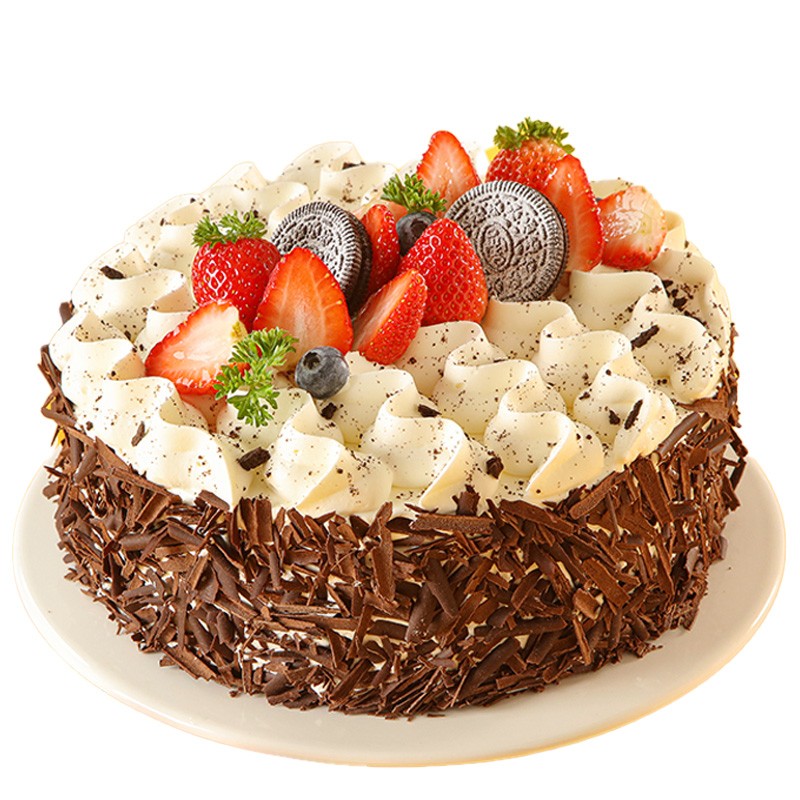味多美 新鲜蛋糕 生日蛋糕 水果蛋糕北京同城配送 雪域森林蛋糕 巧克力味蛋糕杂果夹心 直径20cm