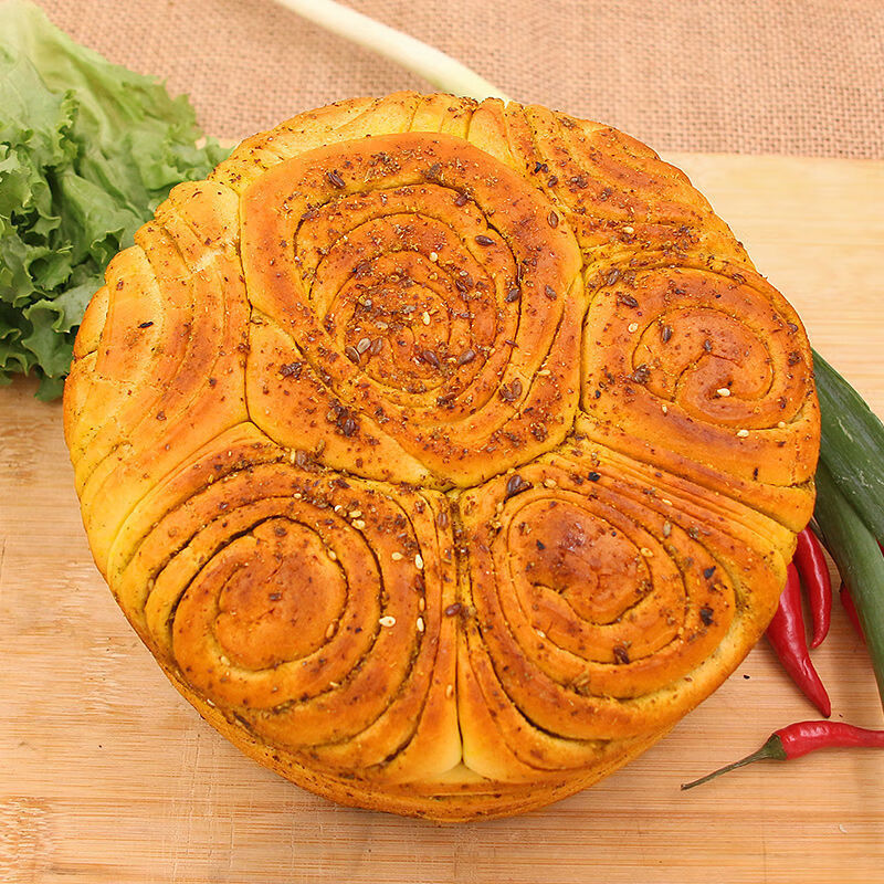 德祥隆【西北特色烤馍】甘肃特产平凉特色大烤花馍锅盔馍馍酥饼美味