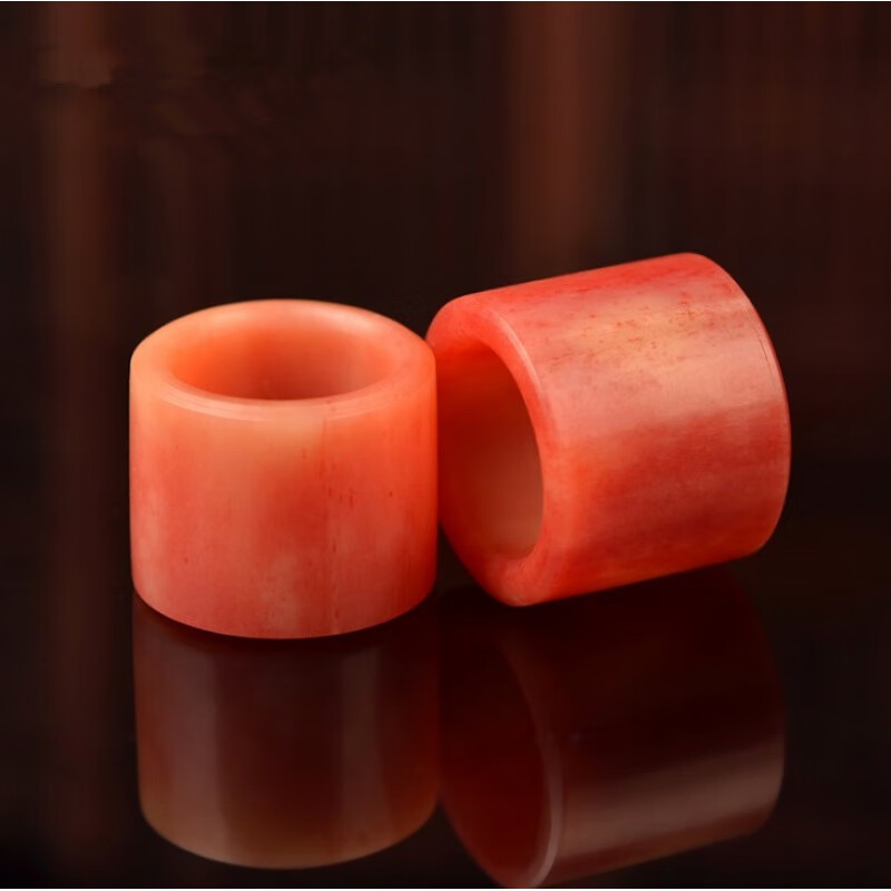 歌盼 天然满血料骆驼骨扳指 文玩指环男大拇饰品动物骨头射箭戒指扳子