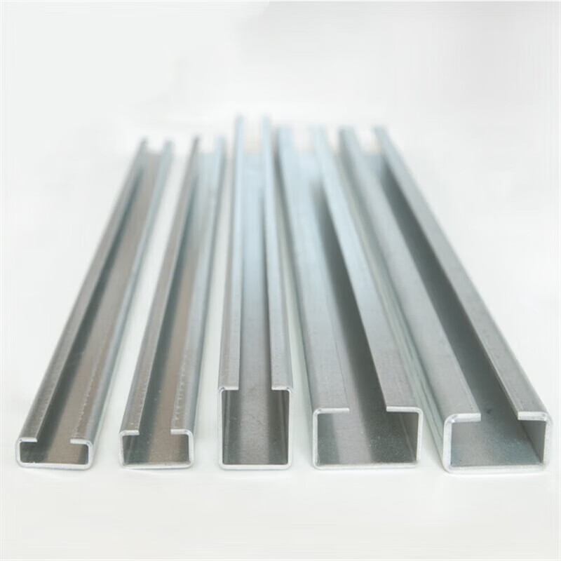 哲弘地轻型镀锌c型钢轨道 304不锈钢管夹导轨 c型槽轨道 c型管夹导轨