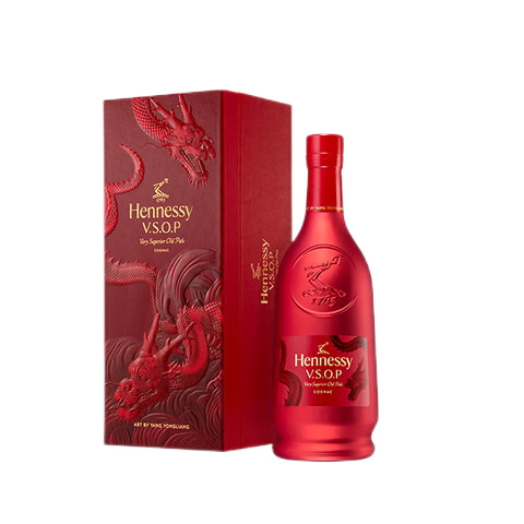 轩尼诗（Hennessy）VSOP干邑白兰地法国进口洋酒700ml 2024生肖限量礼盒  实付566元