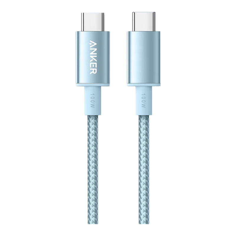 ANKER���˱���ƻ�������˫ͷtype-c����iPhone17promax/16/15/Mac����iPad��ΪС�׿��100W������1m�� 21.74Ԫ(������)