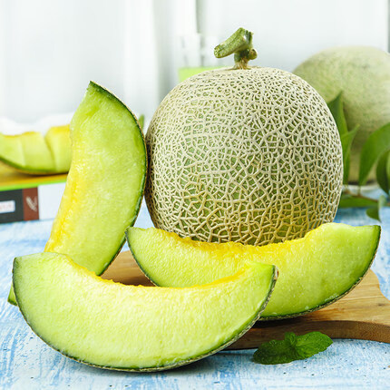 橙小士 海南网纹瓜 冰淇淋蜜瓜糯甜瓜海南新鲜水果热带年货礼盒 5斤优选【2-4个】净果4.5斤
